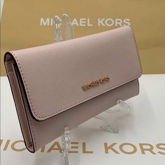 Michael Kors Jet Set Travel Lg Trifold Wallet - Picture 9 of 16